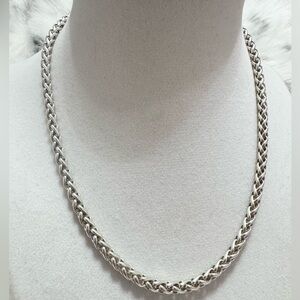 David Yurman .925 4mm Wheat Chain Necklace 16”